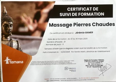 Formation Massage aux Pierres Chaudes